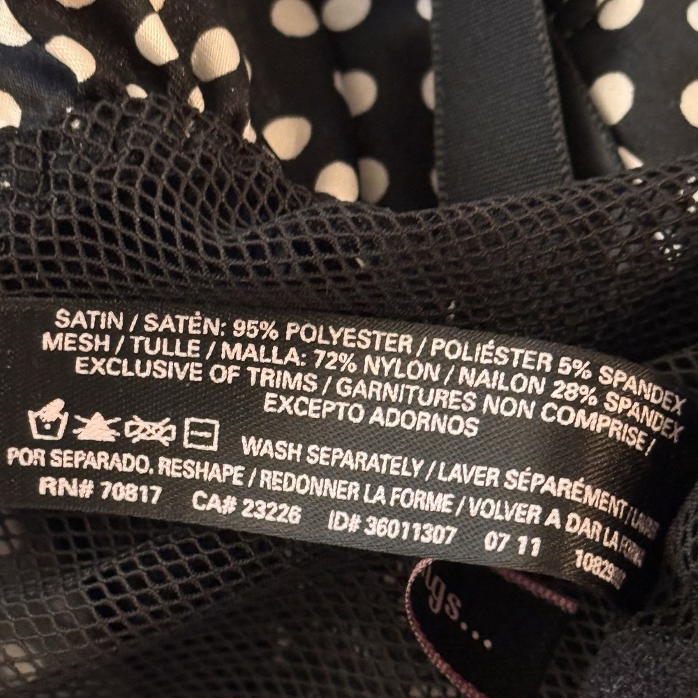 Victoria's Secret Sexy Little Things 36D Corset Bustier Polka Dot Lingerie - Picture 8 of 9